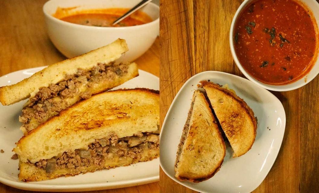 Field to Table: Venison Grilled Cheese with Tomato Basil Soup