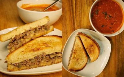 Field to Table: Venison Grilled Cheese with Tomato Basil Soup