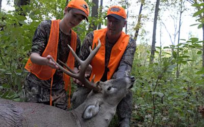 Youth Hunter Bags Big Kentucky Buck With Perfect Broadside Shot