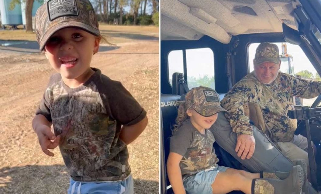Little Girl Has an Adorable Response to Hunting With Her Papa