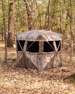 Muddy Hunting Outdoors Water Resistant Black Backed 3-Person Easy Set Up VS360 Ground Blind - Epic Camo