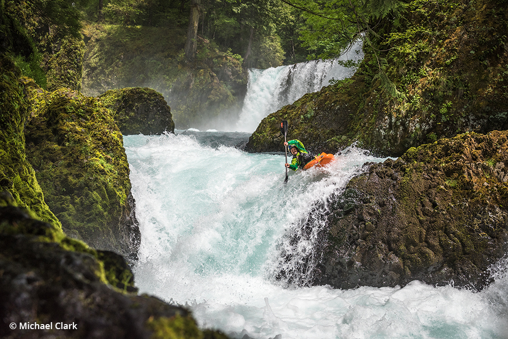 Photo of Rafa Ortiz kayaking