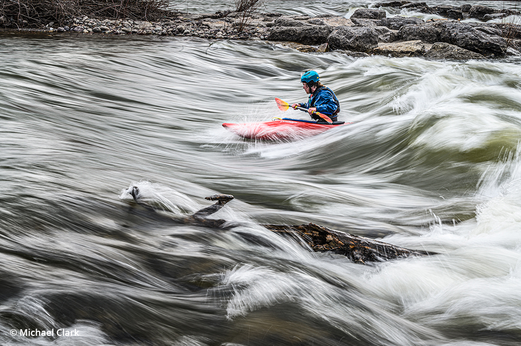 Photo of Sebastian Johnson whitewater kayaking