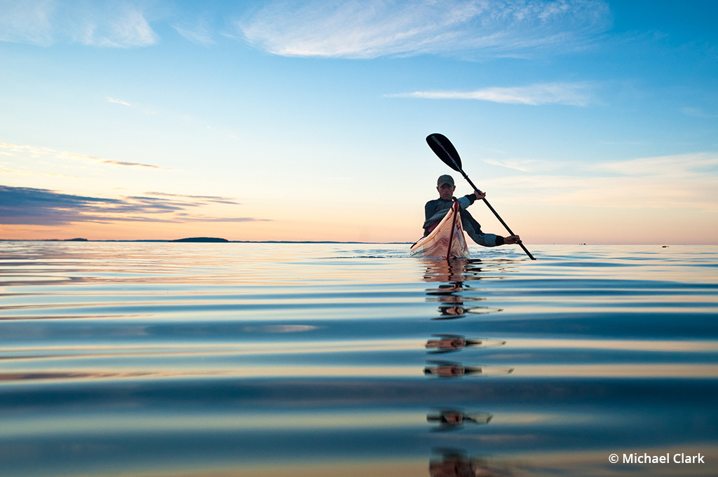 Photo of Stephen Leavins sea kayaking