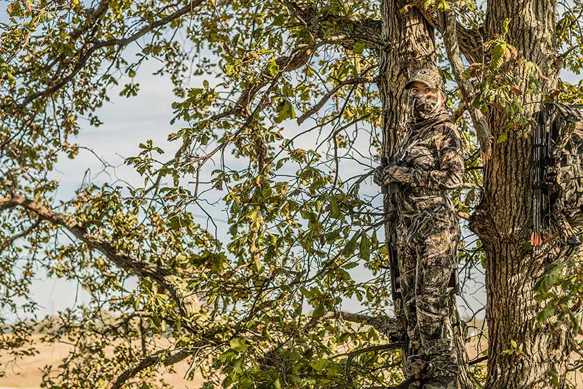 comfortable in treestand