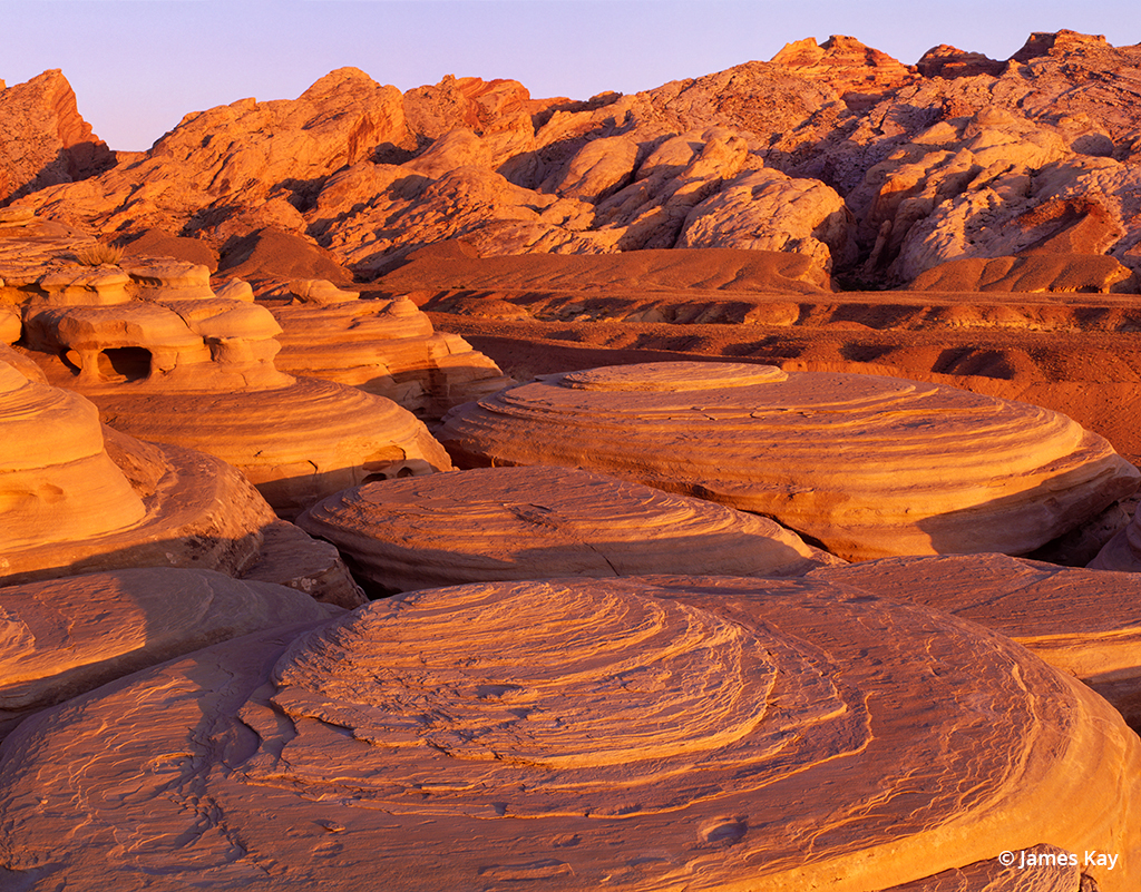 Photo taken at sunrise on the San Rafael Reef, Utah