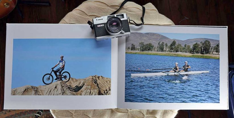 Photo of a photo book spread