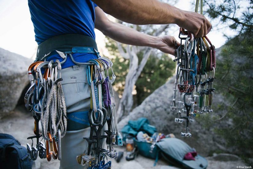 Photo of a rock climber