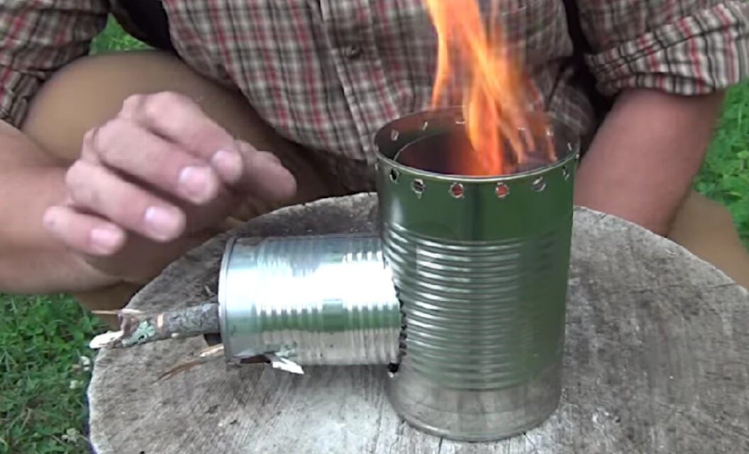 Simple Hobo Rocket Stove is Great for Stealth Camping