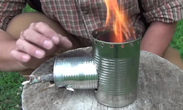 Simple Hobo Rocket Stove is Great for Stealth Camping