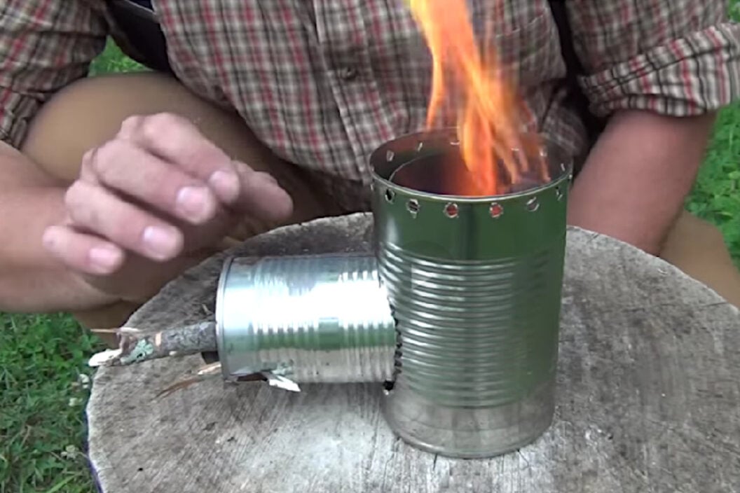 Hobo Rocket Stove