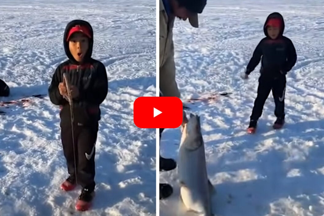 Boy Lands Huge Fish