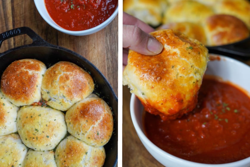 Venison Sausage and Pepperoni Pizza Bombs