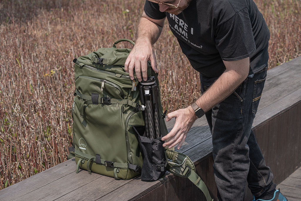 Photo of a tripod in a bag