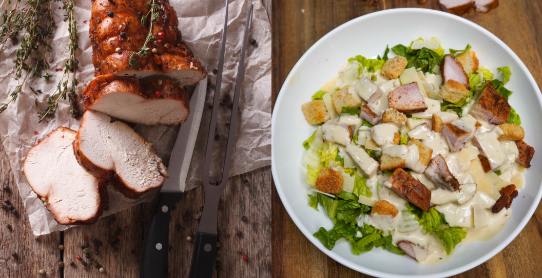 smoked turkey caesar salad recipe