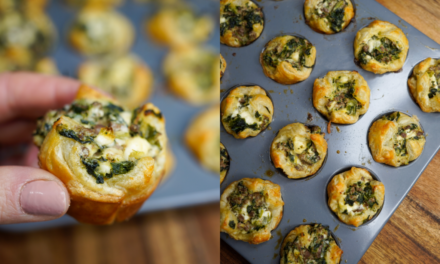 Venison and Spinach Puff Pastry Cups